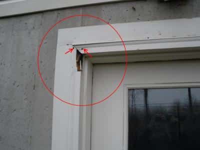 Door Frame Corner Damage