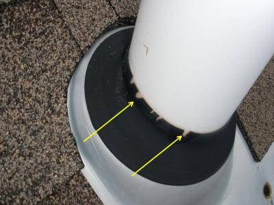 Roof Vent Boot Needs Repair