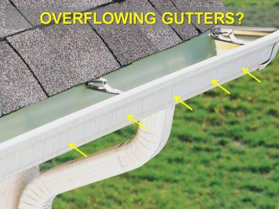 Gutters and Downspouts Are a Key Home Maintenance Task to Prevent Soffit, Fascia, and Even Foundation Damage