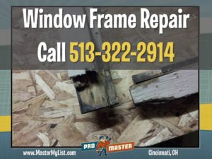 window frame repair replace install outdoor home improvement carpentry home repair and handyman services in cincinnati OH