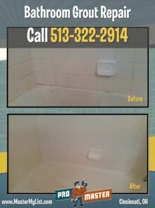 bathroom grout repair jamie spencer promaster handyman and home repair cincinnati ohio