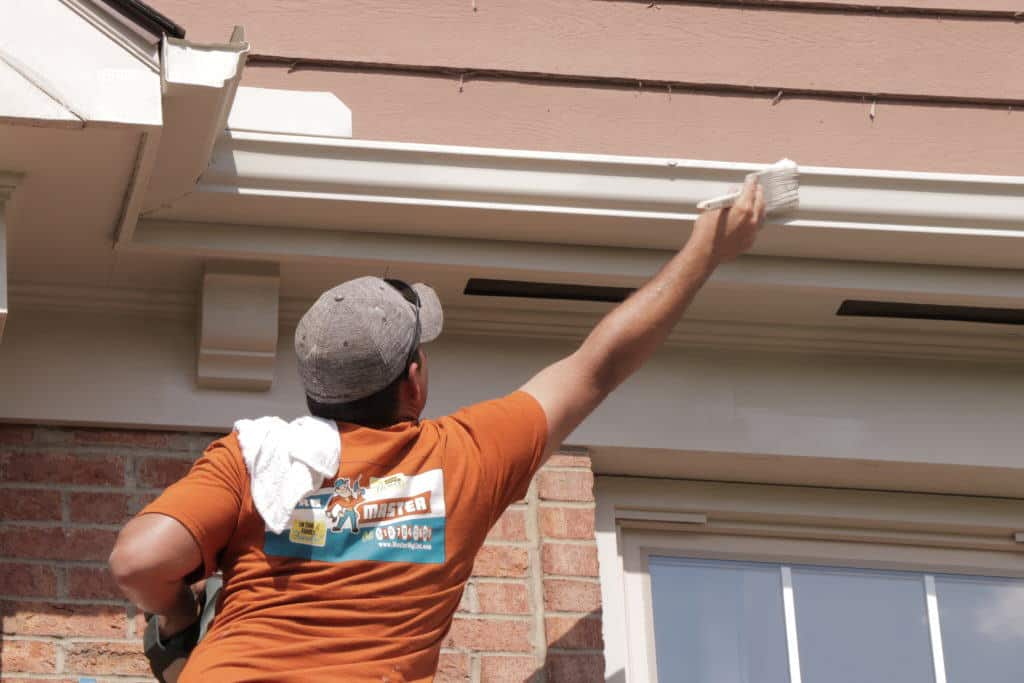 fascia board repair painting soffit gutter outdoor home improvement carpentry home repair and handyman services in cincinnati OH
