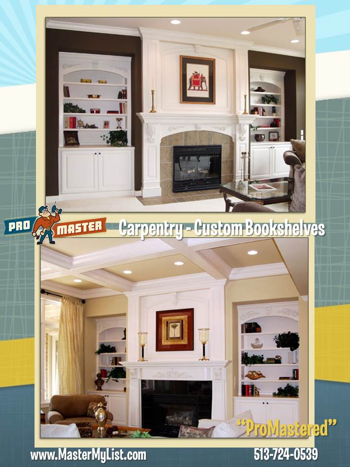 built-in bookcases