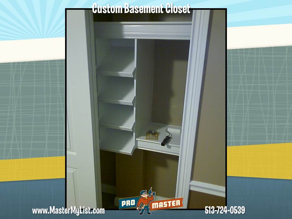 Custom closet carpentry