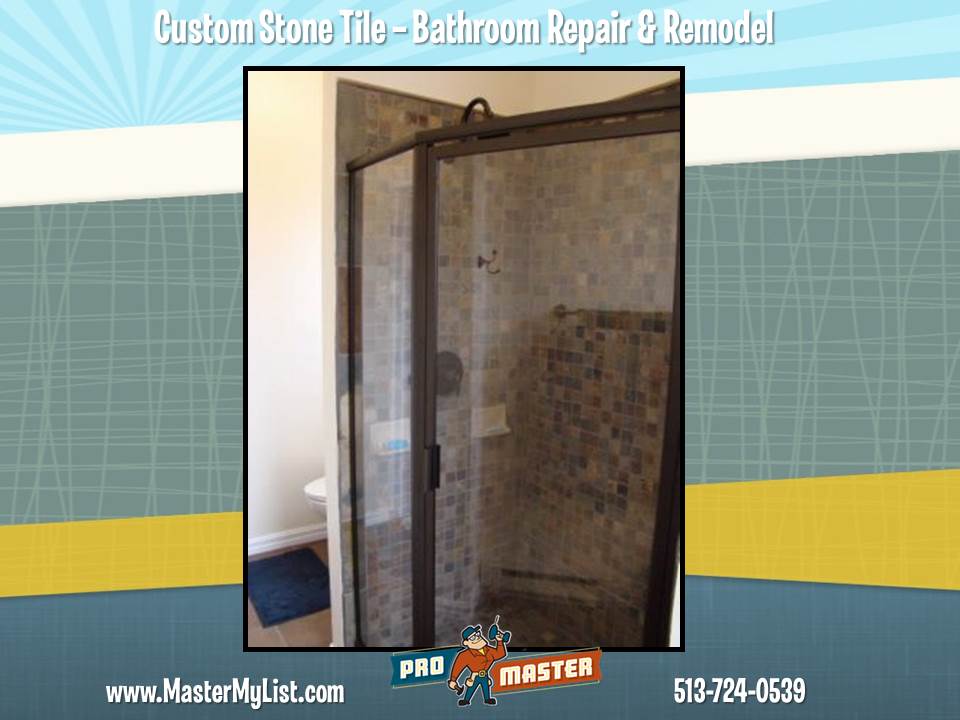 Custom Stone Tile Shower