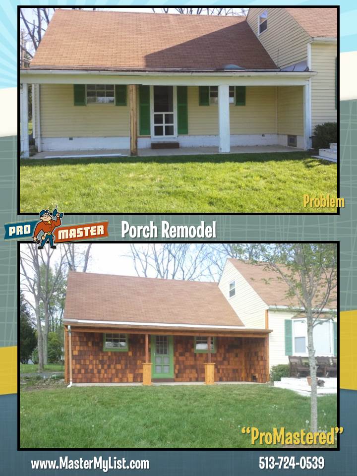 Porch Repair Cincinnati Oh 513 322 2914 Call Promaster Porch Exterior Repair Remodel Promaster Cincinnati