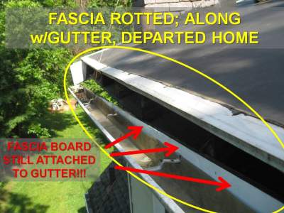 Fascia and Gutter Pulling Away 