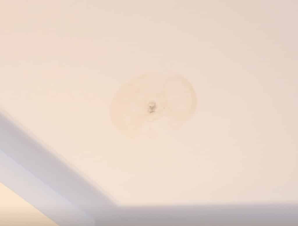 water stain on a ceiling