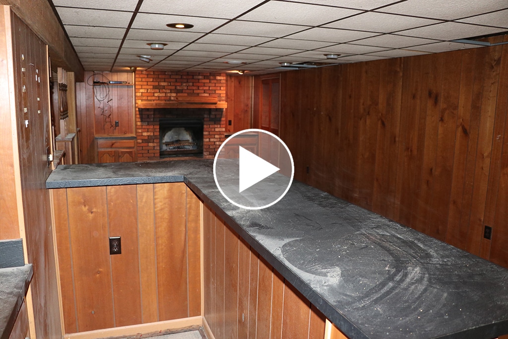 bar room remodel custom carpentry counter lighting interior home repair and handyman services in cincinnati OH