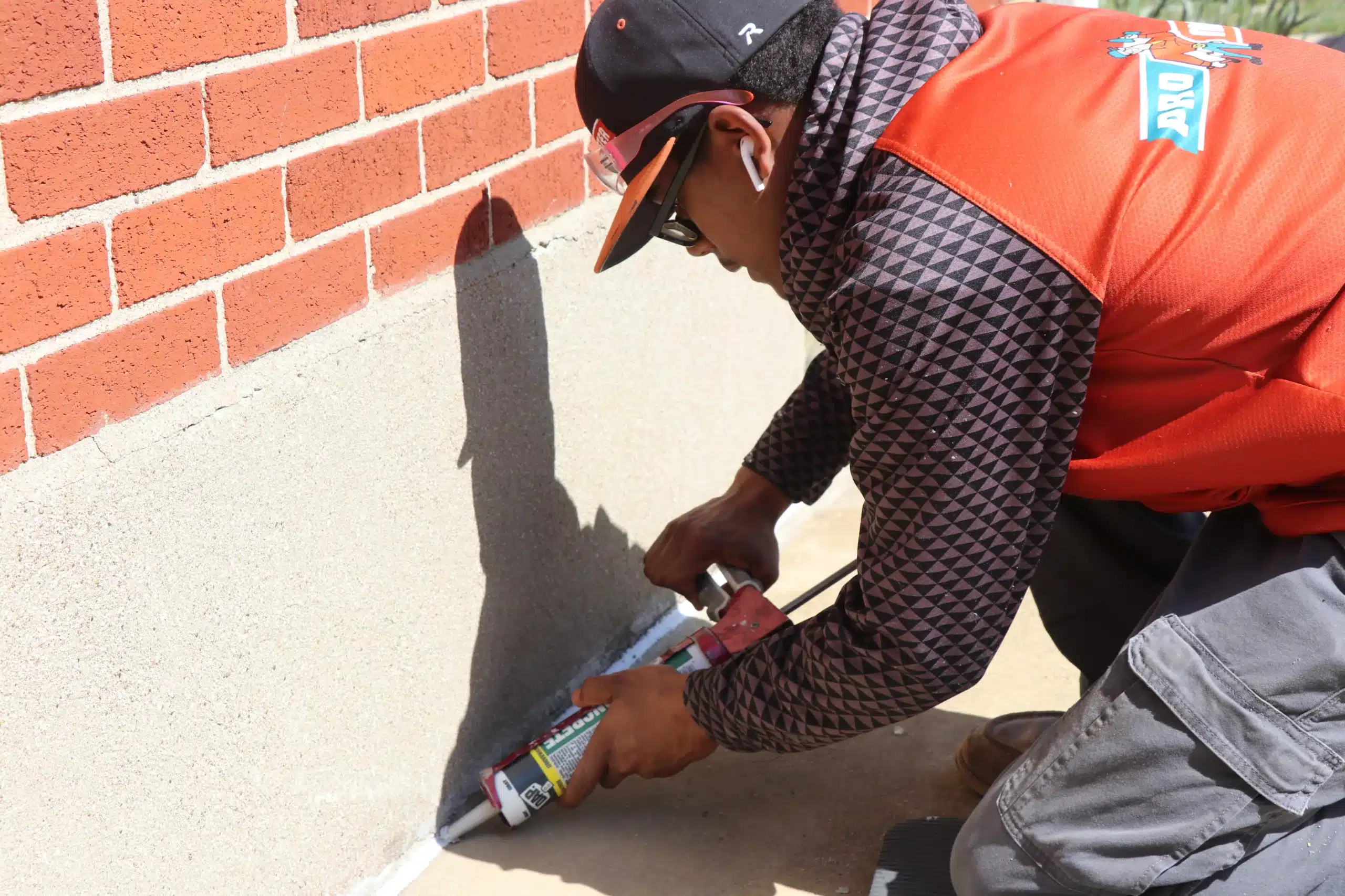 IMG_8906 ProMaster craftsman performing caulking services in Cincinnati, OH