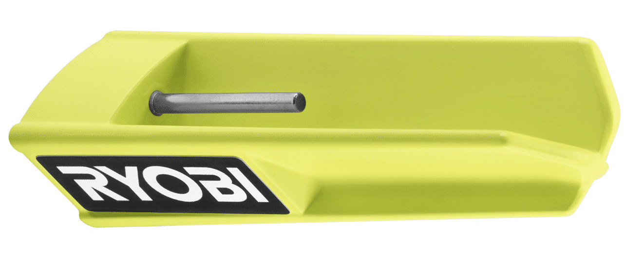 The RYOBI Hinge Pin Remover/Installer's design wraps around a door hinge, making it easy and safe to remove the hinge.