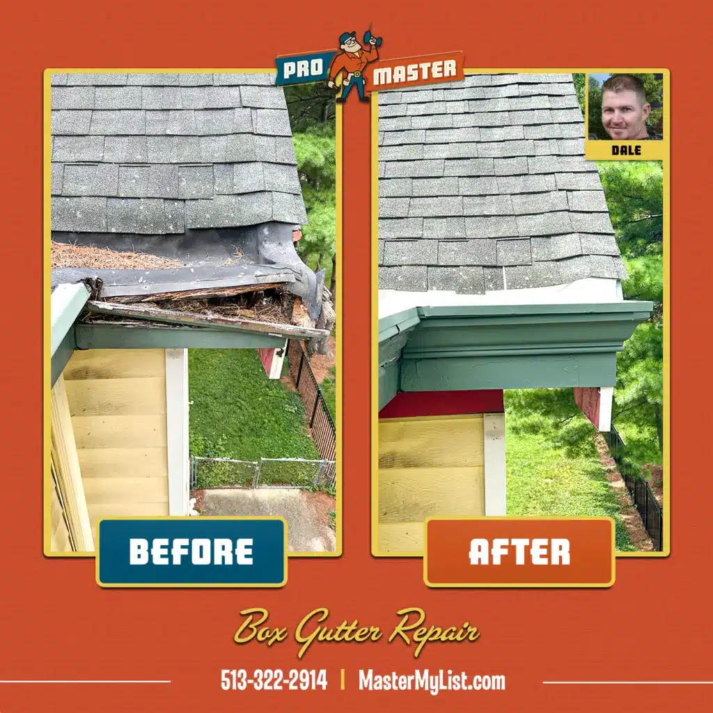 Box gutter repairs cincinnati OH handyman services