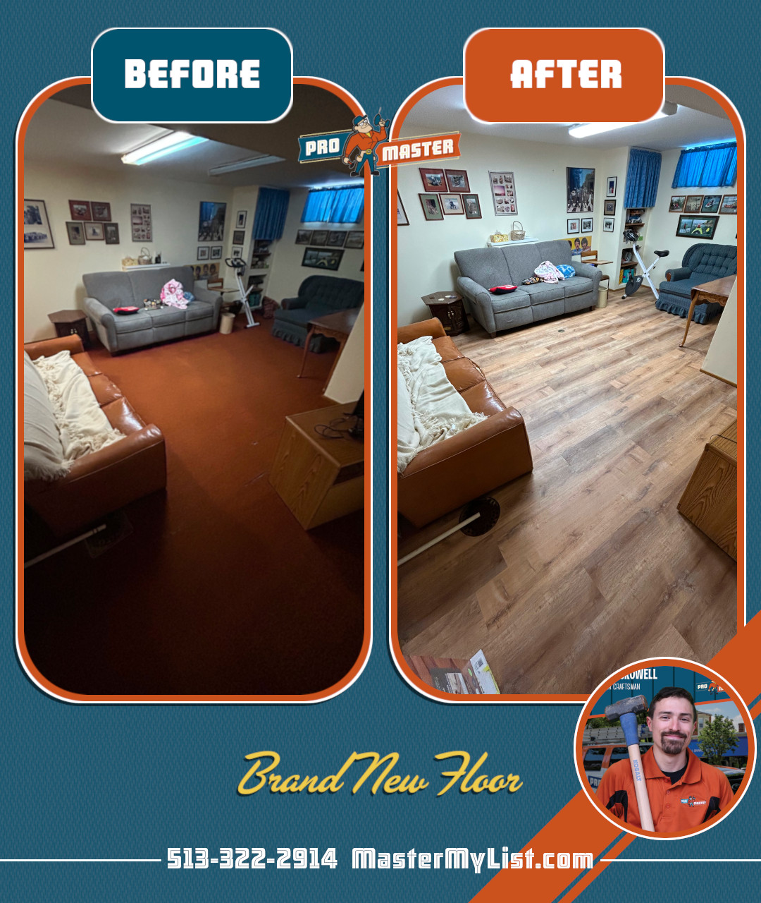 new flooring lvp vinyl install